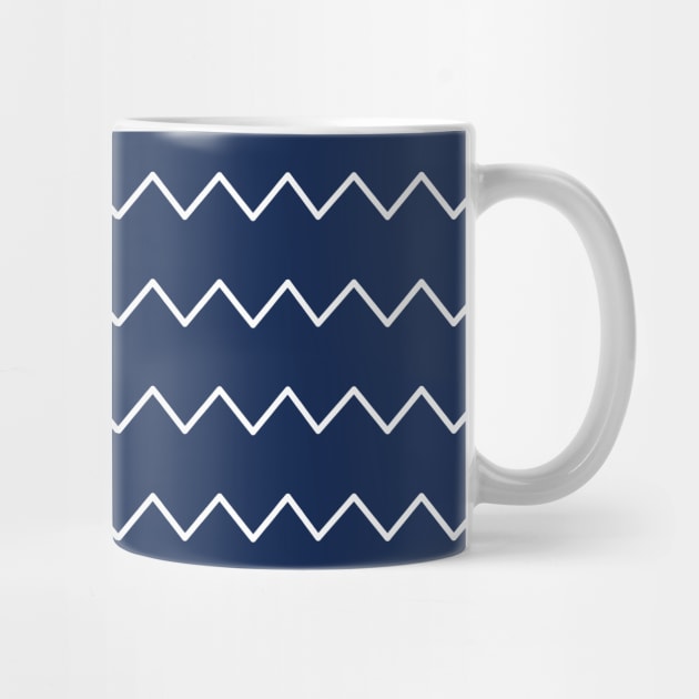 White and Navy Nautical Pattern by speckled